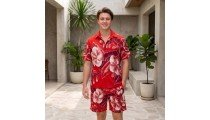 Men Shirt Summer Rayon Hand Painted Made in Bali